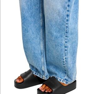 Balenciaga Chunky Logo platform slides
